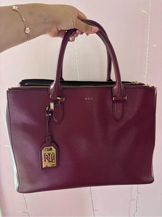 Ralph Lauren Handbags - Lauren Ralph Lauren Newbury satchel leather handbag